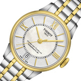 Tissot Chemin Des Tourelles Powermatic 80 Lady Mother of Pearl White Dial Two Tone Steel Strap Watch For Women - T099.207.22.118.00 Authentic Buy Shop Now