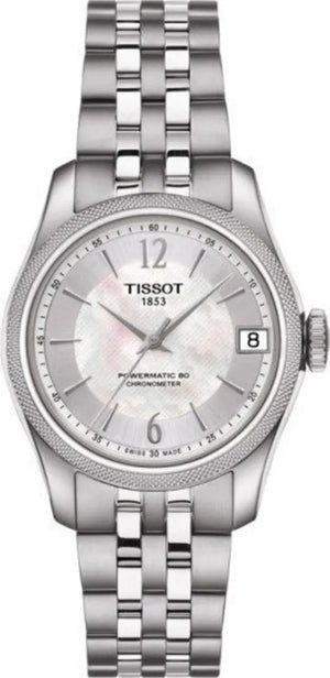 Tissot Ballade Powermatic 80 Automatic Mother of Pearl Dial Silver Steel Strap Watch For Women - T108.208.11.117.00 Authentic Buy Shop Now