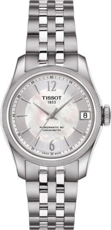 Tissot Ballade Powermatic 80 Automatic Mother of Pearl Dial Silver Steel Strap Watch For Women - T108.208.11.117.00 Authentic Buy Shop Now