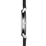 Tissot Everytime Desire Medium White Dial Black Leather Strap Watch For Men - T109.410.16.032.00 Authentic Buy Shop Now