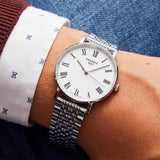 Tissot T Classic Everytime White Dial Silver Mesh Bracelet Watch For Men - T109.410.11.033.00 Authentic Buy Shop Now
