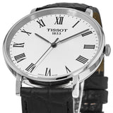 Tissot Everytime Medium White Dial Black Leather Strap Watch For Men - T109.410.16.033.01 Authentic Buy Shop Now
