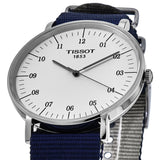 Tissot T Classic Everytime Large White Dial Blue NATO Strap Watch For Men - T109.610.17.037.00 Authentic Buy Shop Now