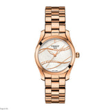 Tissot T Wave T Lady Mother of Pearl Dial Rose Gold Steel Strap Watch For Women - T112.210.33.111.00 Authentic Buy Shop Now