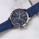 Tissot T Sport PRC 200 Chronograph Blue Rubber Strap Watch For Men - T114.417.17.047.00 Authentic Buy Shop Now