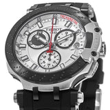 Tissot T Race Chronograph White Dial Black Silicone Strap Watch For Men - T115.417.27.011.00 Authentic Buy Shop Now