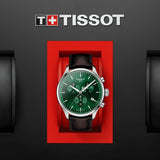 Tissot Chrono XL Chronograph Classic Green Dial Brown Leather Strap Watch For Men - T116.617.16.091.00 Authentic Buy Shop Now