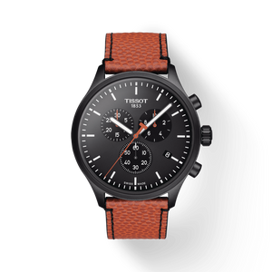 Tissot Chrono XL NBA Special Edition Black Dial Brown Leather Strap Watch for Men - T116.617.36.051.12 Authentic Buy Shop Now