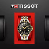 Tissot Seastar 1000 Powermatic 80 Black Dial Two Tone Steel Strap Watch For Men - T120.407.22.051.00 Authentic Buy Shop Now