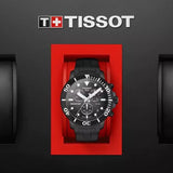 Tissot Seastar 1000 Chronograph Black Dial Black Rubber Strap Watch For Men - T120.417.37.051.02 Authentic Buy Shop Now