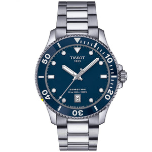 Tissot Seastar 1000 Blue Dial Silver Steel Strap Watch For Men - T120.410.11.041.00 Authentic Buy Shop Now