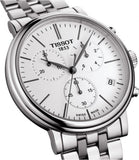 Tissot Carson Premium White Dial Silver Steel Strap Watch For Men - T122.417.11.011.00 Authentic Buy Shop Now