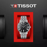 Tissot Carson Premium Black Dial Silver Steel Strap Watch For Men - T122.410.11.053.00 Authentic Buy Shop Now