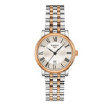 Tissot Carson Premium Lady Silver Dial Two Tone Steel Strap Watch For Women - T122.210.22.033.01 Authentic Buy Shop Now