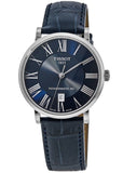 Tissot Carson Premium Powermatic 80 Blue Dial Blue Leather Strap Watch For Men - T122.407.16.043.00 Authentic Buy Shop Now