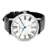 Tissot Carson Premium Silver Dial Black Leather Strap Watch For Men - T122.410.16.033.00 Authentic Buy Shop Now