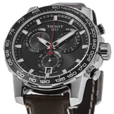 Tissot Supersport Chrono Black Dial Brown Leather Strap Watch for Men - T125.617.16.051.01 Authentic Buy Shop Now