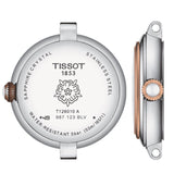 Tissot Bellissima Lady Small Mother of Pearl Dial Two Tone Steel Strap Watch For Women - T126.010.22.013.01 Authentic Buy Shop Now
