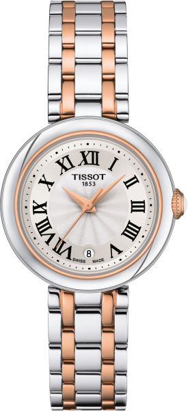 Tissot Bellissima Lady Small Mother of Pearl Dial Two Tone Steel Strap Watch For Women - T126.010.22.013.01 Authentic Buy Shop Now