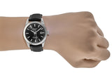 Tissot Gentleman Powermatic 80 Silicium Black Dial Black Leather Strap Watch For Men - T127.407.16.051.00 Authentic Buy Shop Now