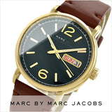 Marc Jacobs Fergus Green Dial Brown Leather Strap Watch for Men - MBM5077 Authentic Buy Shop Now