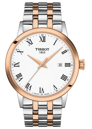 Tissot T Classic Dream Quartz White Dial Two Tone Steel Strap Watch for Men - T129.410.22.013.00 Authentic Buy Shop Now