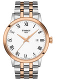 Tissot T Classic Dream Quartz White Dial Two Tone Steel Strap Watch for Men - T129.410.22.013.00 Authentic Buy Shop Now