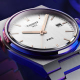 Tissot PRX Quartz Silver Dial Silver Steel Strap Watch for Men - T137.410.11.031.00 Authentic Buy Shop Now