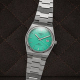 Tissot PRX Powermatic 80 Automatic Mint Green Dial Silver Steel Strap Watch for Men - T137.407.11.091.01 Authentic Buy Shop Now