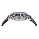 Versace Greca Sport Analog Blue Dial Brown Leather Strap Watch For Men - VEZ300121 Authentic Buy Shop Now