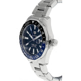 Tag Heuer Aquaracer GMT Calibre 6 Automatic Blue Dial Silver Steel Strap Watch for Men - WAY201T.BA0927 Authentic Buy Shop Now