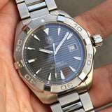Tag Heuer Aquaracer Automatic Anthracite Grey Dial Silver Steel Strap Watch for Men - WAY2113.BA0928 Authentic Buy Shop Now