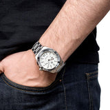 Tag Heuer Aquaracer Quartz White Dial Silver Steel Strap Watch for Men - WAY1111.BA0928 Authentic Buy Shop Now