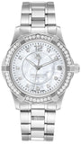 Tag Heuer Aquaracer Diamonds Mother of Pearl White Dial Silver Steel Strap Watch for Women - WBD131C.BA0748 Authentic Buy Shop Now