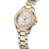 Tag Heuer Aquaracer Diamonds Mother of Pearl Dial Two Tone Steel Strap Watch for Women - WBD1323.BB0320 Authentic Buy Shop Now