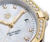 Tag Heuer Aquaracer Diamonds Mother of Pearl Dial Two Tone Steel Strap Watch for Women - WBD1323.BB0320 Authentic Buy Shop Now