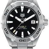 Tag Heuer Aquaracer Automatic Caliber 5 Black Dial Silver Steel Strap Watch for Men - WBD2110.BA0928 Authentic Buy Shop Now