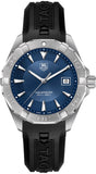 Tag Heuer Aquaracer Quartz Blue Dial Black Rubber Strap Watch for Men - WAY1112.FT8021 Authentic Buy Shop Now