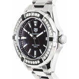 Tag Heuer Aquaracer Quartz Diamonds Black Dial Silver Steel Strap Watch for Women - WAY131P.BA0748 Authentic Buy Shop Now