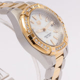 Tag Heuer Aquaracer Diamonds Mother of Pearl Dial Two Tone Steel Strap Watch for Women - WBD1421.BB0321 Authentic Buy Shop Now
