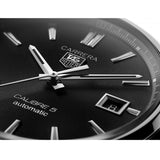Tag Heuer Carrera Automatic Black Dial Silver Steel Strap Watch for Men - WAR211A.BA0782 Authentic Buy Shop Now