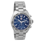 Tag Heuer Formula 1 Chronograph Blue Dial Silver Steel Strap Watch for Men - CAZ101K.BA0842 Authentic Buy Shop Now