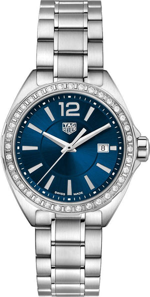 Tag Heuer Formula 1 Diamonds Blue Dial Silver Steel Strap Watch for Women - WBJ1416.BA0664 Authentic Buy Shop Now