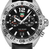 Tag Heuer Formula 1 Alarm Quartz Black Dial Black Rubber Strap Watch for Men - WAZ111A.FT8023 Authentic Buy Shop Now