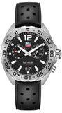 Tag Heuer Formula 1 Alarm Quartz Black Dial Black Rubber Strap Watch for Men - WAZ111A.FT8023 Authentic Buy Shop Now