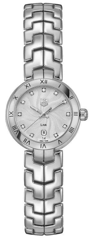 Tag Heuer Link Diamonds Mother of Pearl Dial Silver Steel Strap Watch for Women - WAT1411.BA0954 Authentic Buy Shop Now