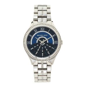 Michael Kors Lauryn Blue Dial Silver Steel Strap Watch for Women - MK3720 Authentic Buy Shop Now