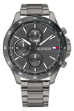Tommy Hilfiger Bank Grey Dial Grey Steel Strap Watch for Men - 1791719 Authentic Buy Shop Now