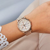Tommy Hilfiger Whitney Chronograph Quartz Rose Gold Dial Rose Gold Steel Strap Watch For Women - 1782120 Authentic Buy Shop Now