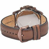 Fossil Grant Chronograph White Dial Brown Leather Strap Watch for Men - FS5344 Authentic Buy Shop Now